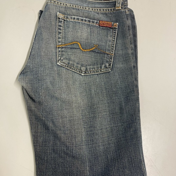 Seven For All Mankind Denim Flare Jeans 7FAM 28x28 - Picture 6 of 10